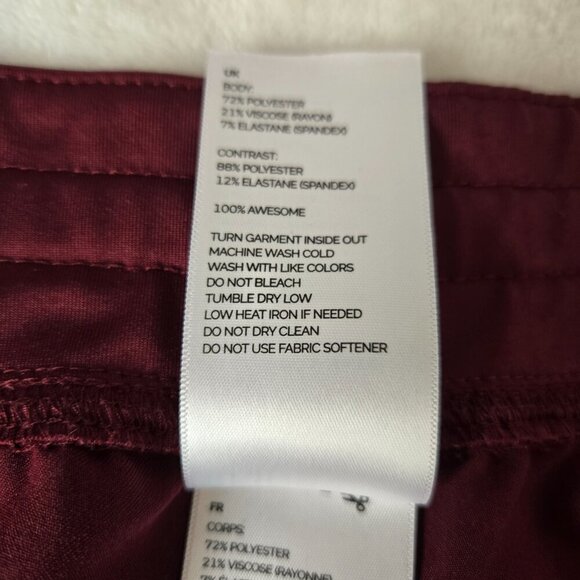 Figs Technical Collection Kade Scrub Pants Burgundy 4XL - Picture 9 of 14